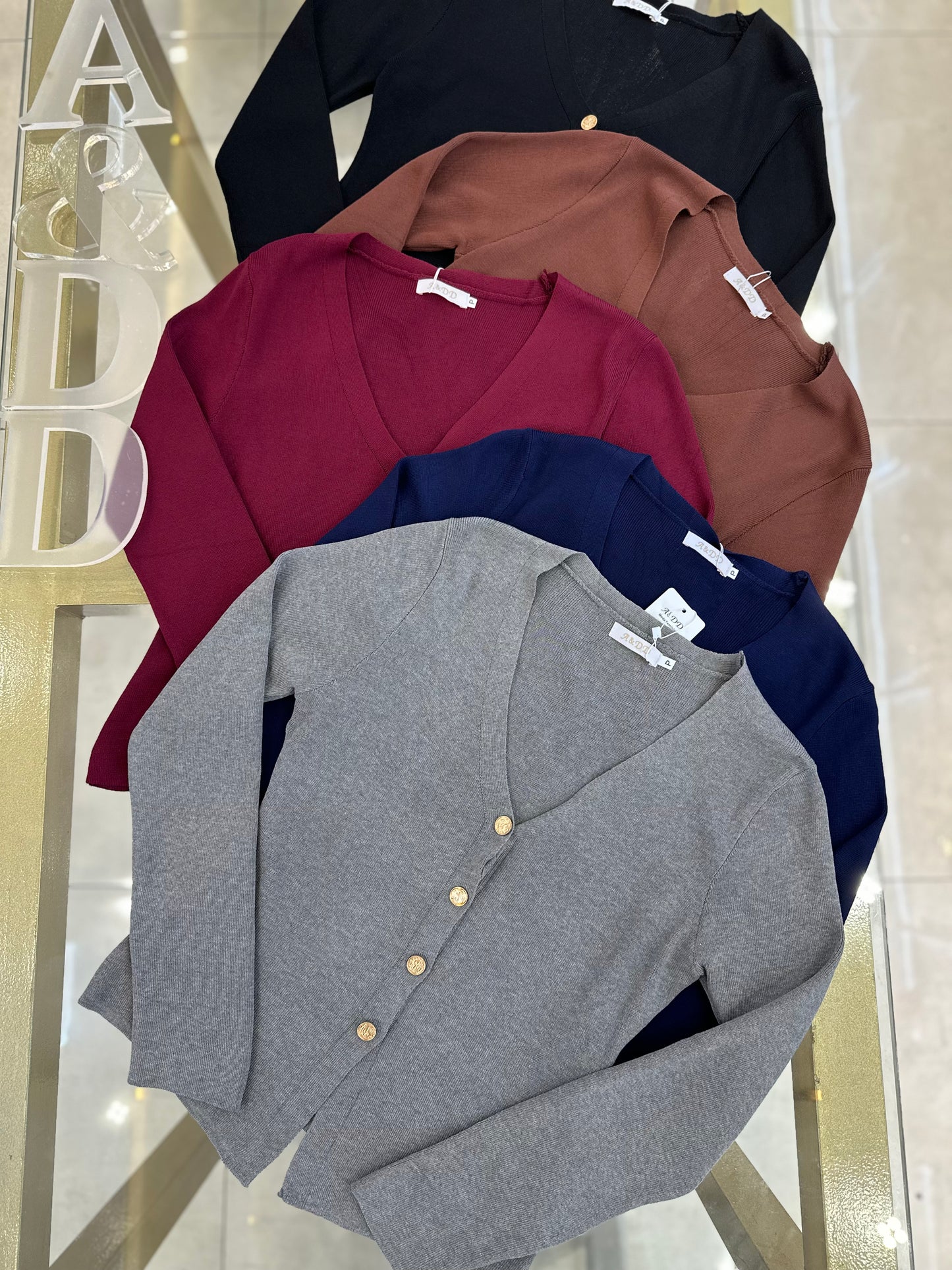 Blusa Tricot Botões - REF:YUX1060
