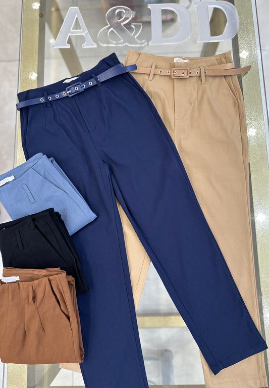 Calça Alfaiataria Feminina com Cinto - Ref:xx189