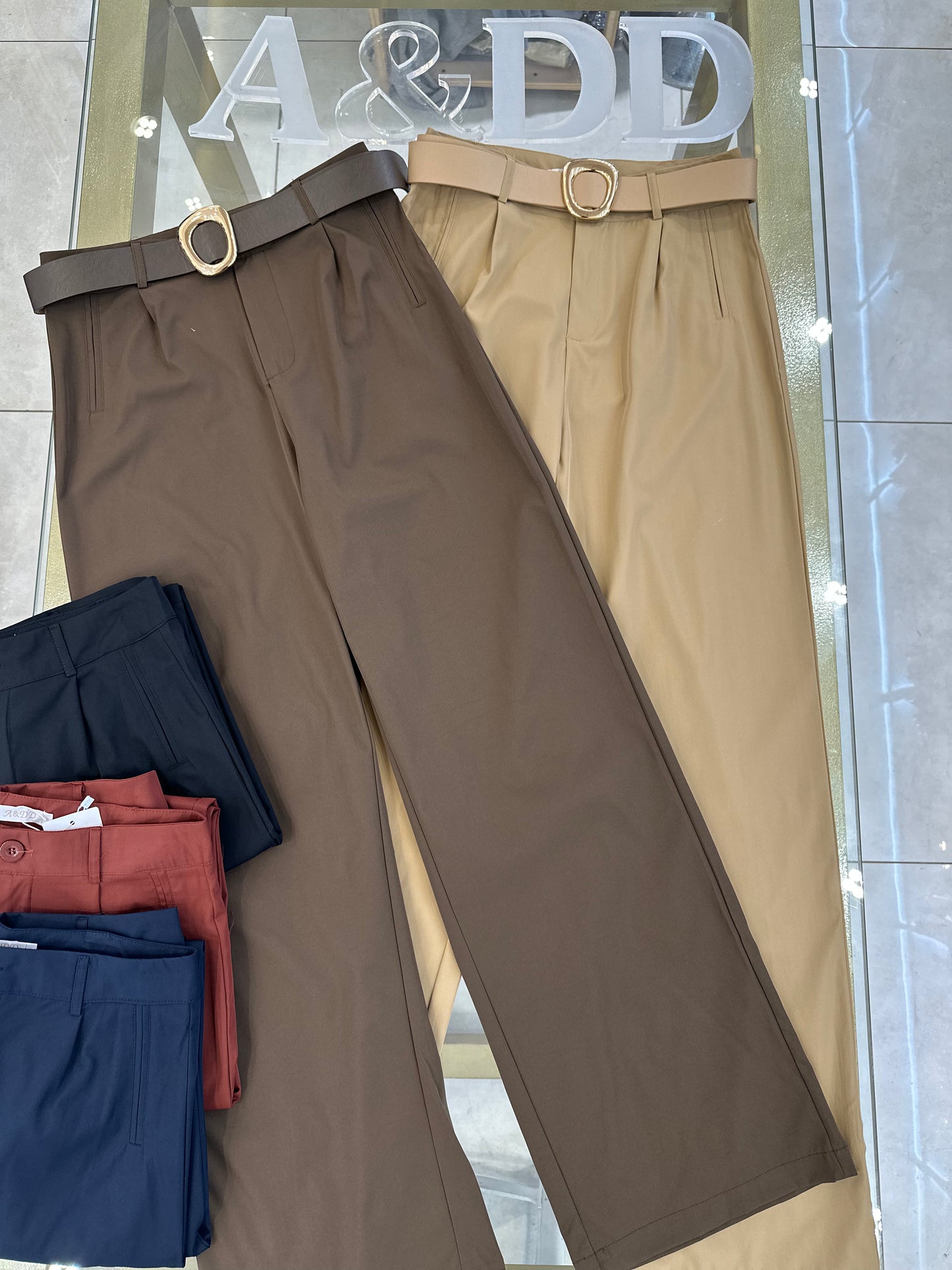 Calça Pantalona Alfaiataria Cinto - Ref:AS2139