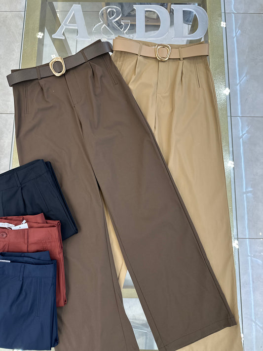 Calça Pantalona Alfaiataria Cinto - Ref:AS2139