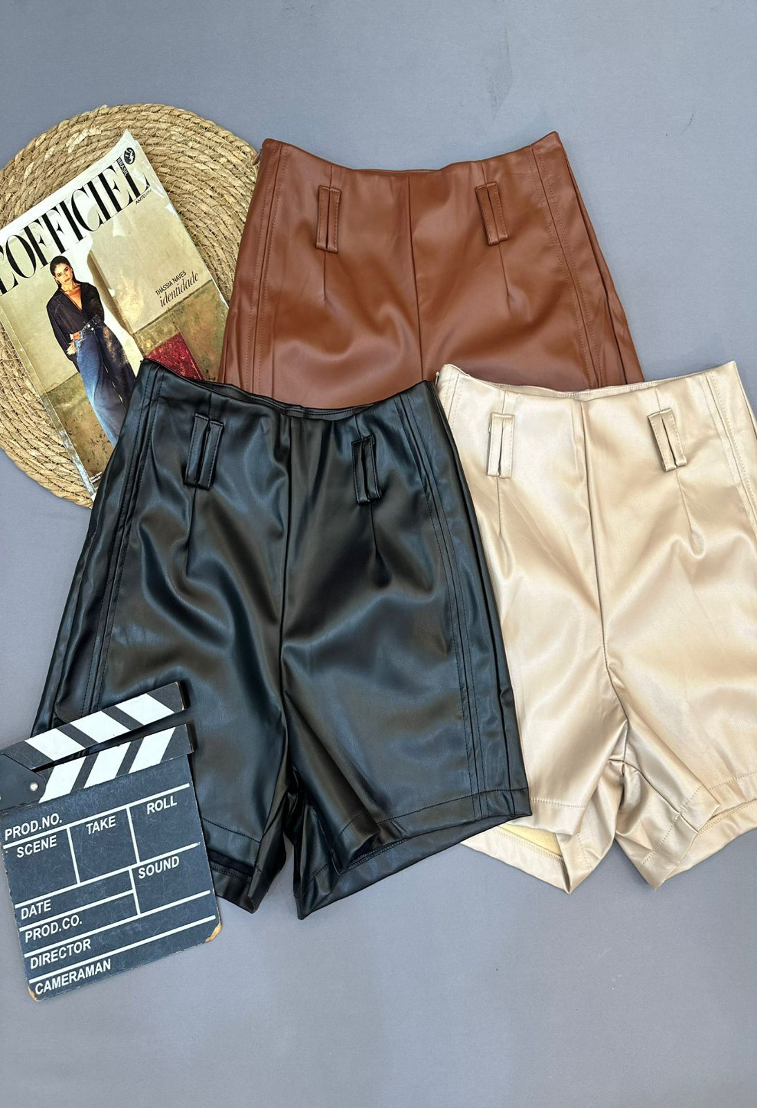SHORT DE COURO - A&DD: AS-1480