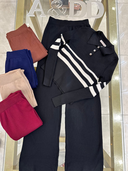 Conjunto Polo Listrado - Ref:yux1034