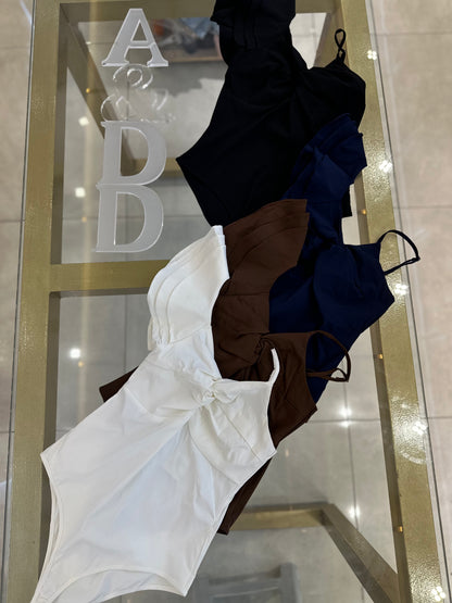 Body Alcinha Drapeado - REF:XX180