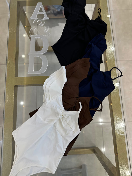 Body Alcinha Drapeado - REF:XX180