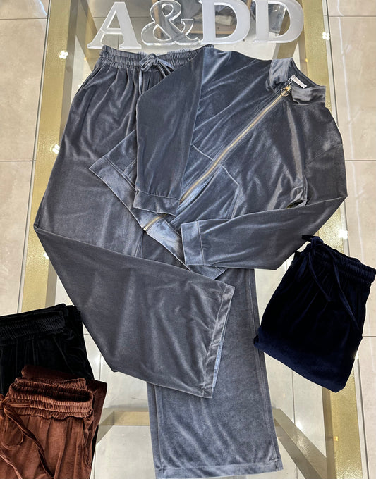 Conjunto Veludo Ziper - Ref:AS2148
