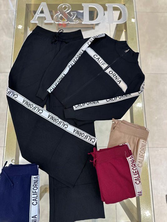 Conjunto Modal Premium California – Blusa e Calça com Faixa Lateral - Ref:k0179