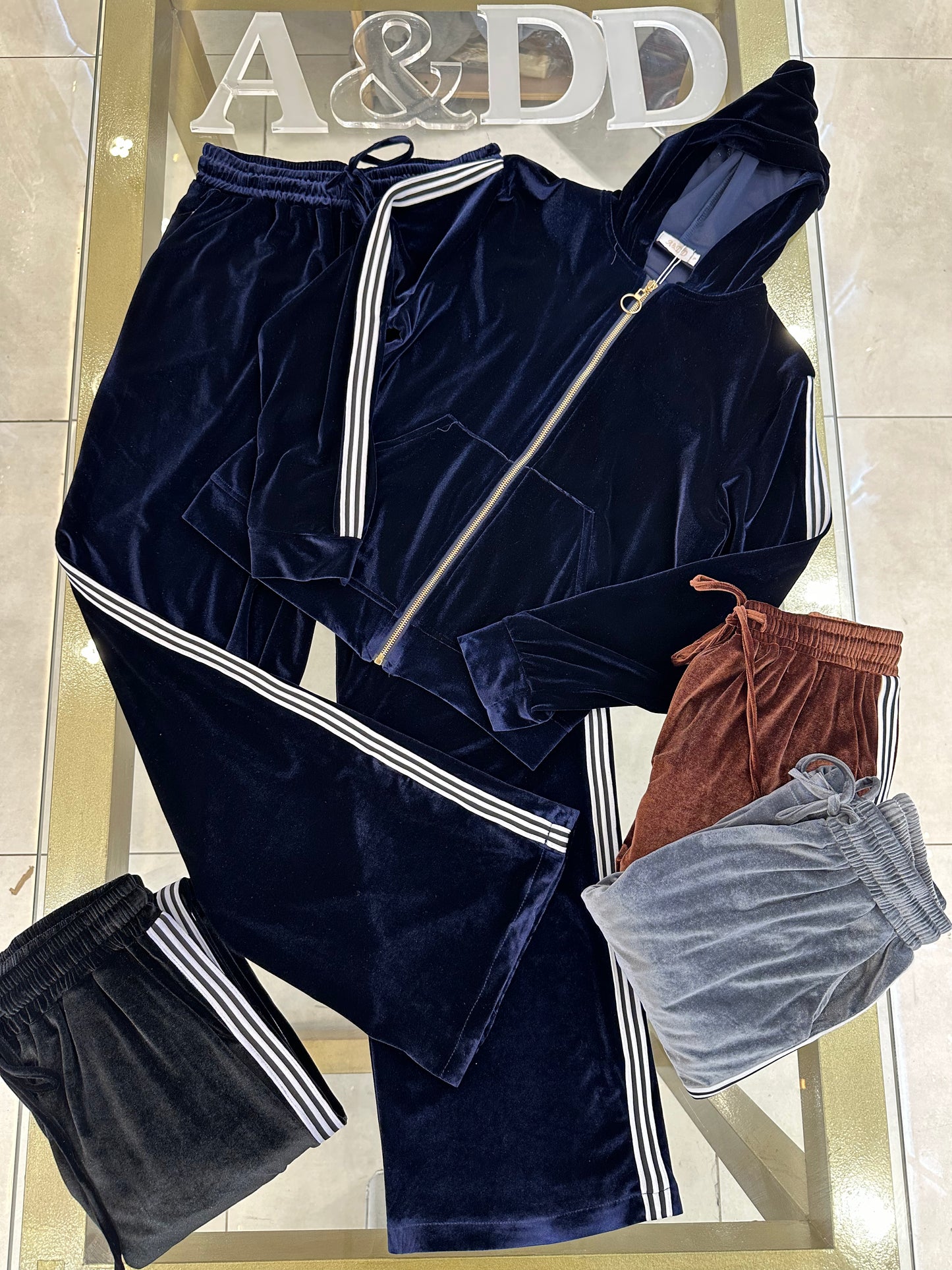 Conjunto Veludo Capuz - Ref:AS2147