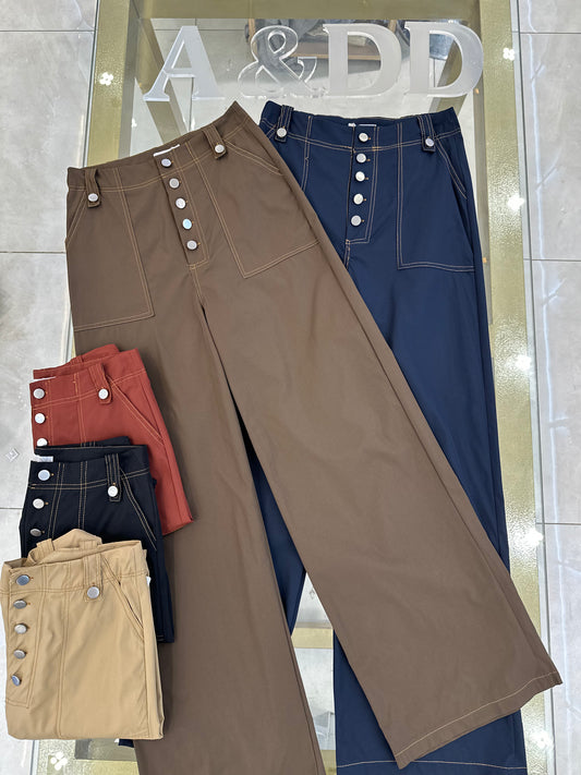 Calça Pantalona Botões - Ref:AS2135