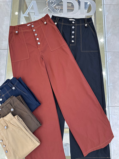 Calça Pantalona Botões - Ref:AS2135