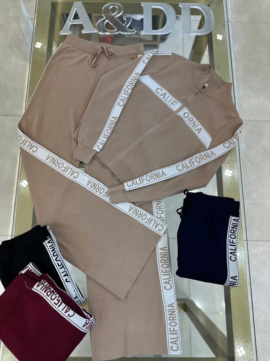 Conjunto Modal Premium California – Blusa e Calça com Faixa Lateral - Ref:k0179