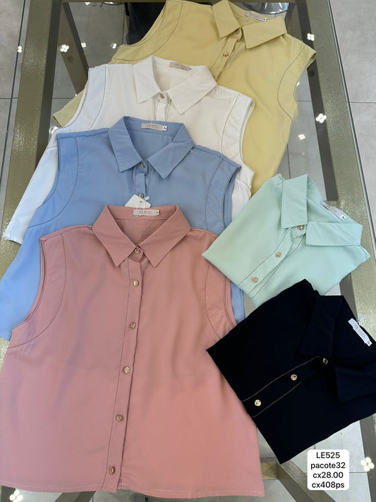 REF: LE525 Blusa com botão